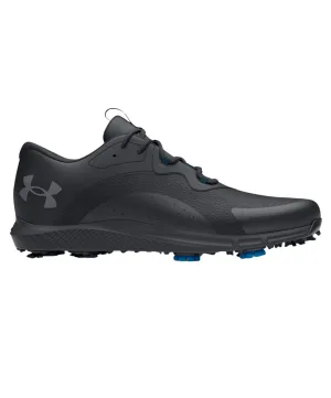 2024 Under Armour Men's Charged Draw 2 Wide Golf Shoes - Black/Black/Titan Grey