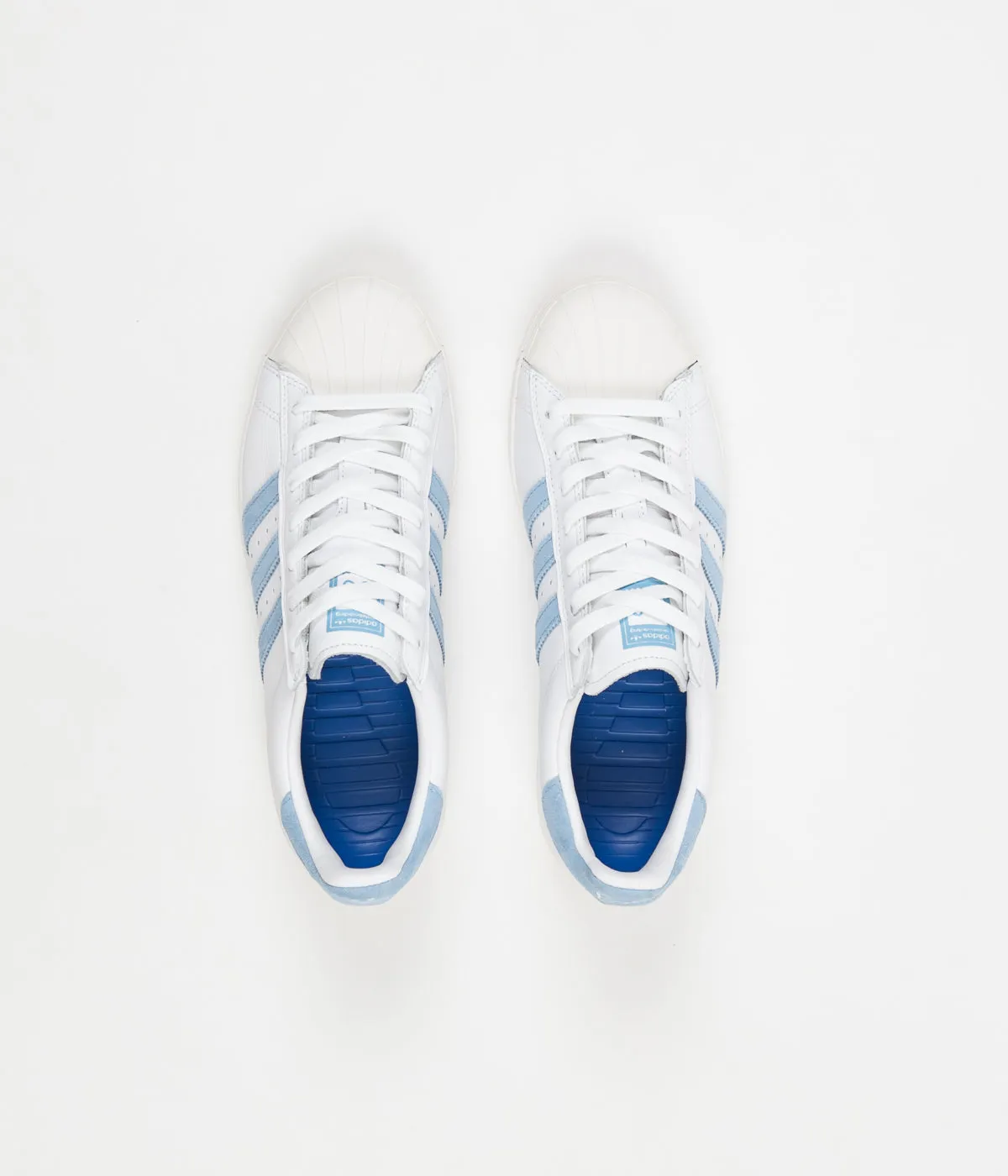 Adidas x Krooked Superstar Vulc Shoes - FTW White / Customised / Chalk White