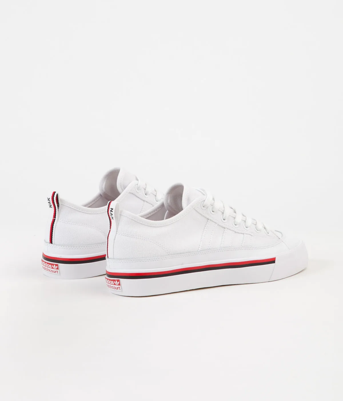 Adidas x Na-Kel Matchcourt RX Shoes - FTW White / Core Black / Scarlet