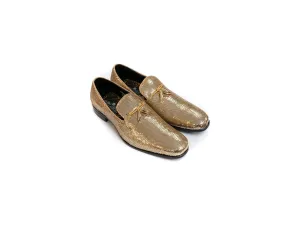 After Midnight Tassel Sequin Formal Loafer in Gold