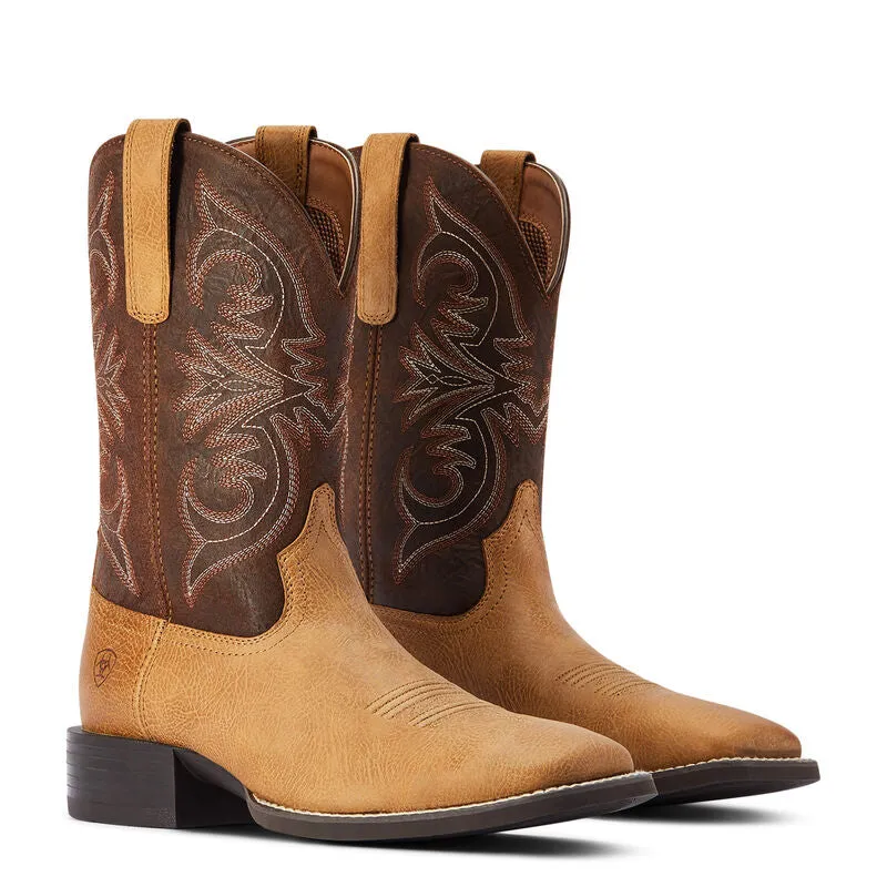 Ariat Sport Pardner Matte Tan Buck Western Boot