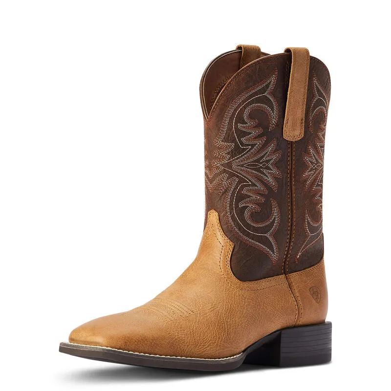 Ariat Sport Pardner Matte Tan Buck Western Boot