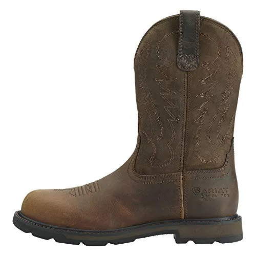 Ariat Work - Bota de trabajo para hombre con puntera de acero, Marrón, 10 M US