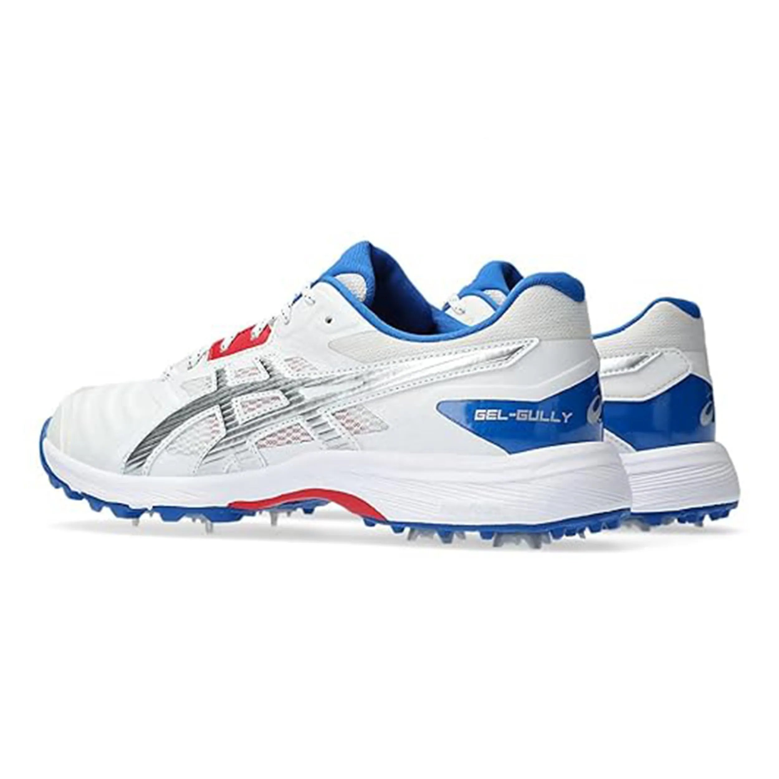 Asics Gel Gully 7 Cricket Shoes (White / Pure Silver) - DOD