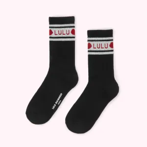 BLACK LULU COSY SOCKS