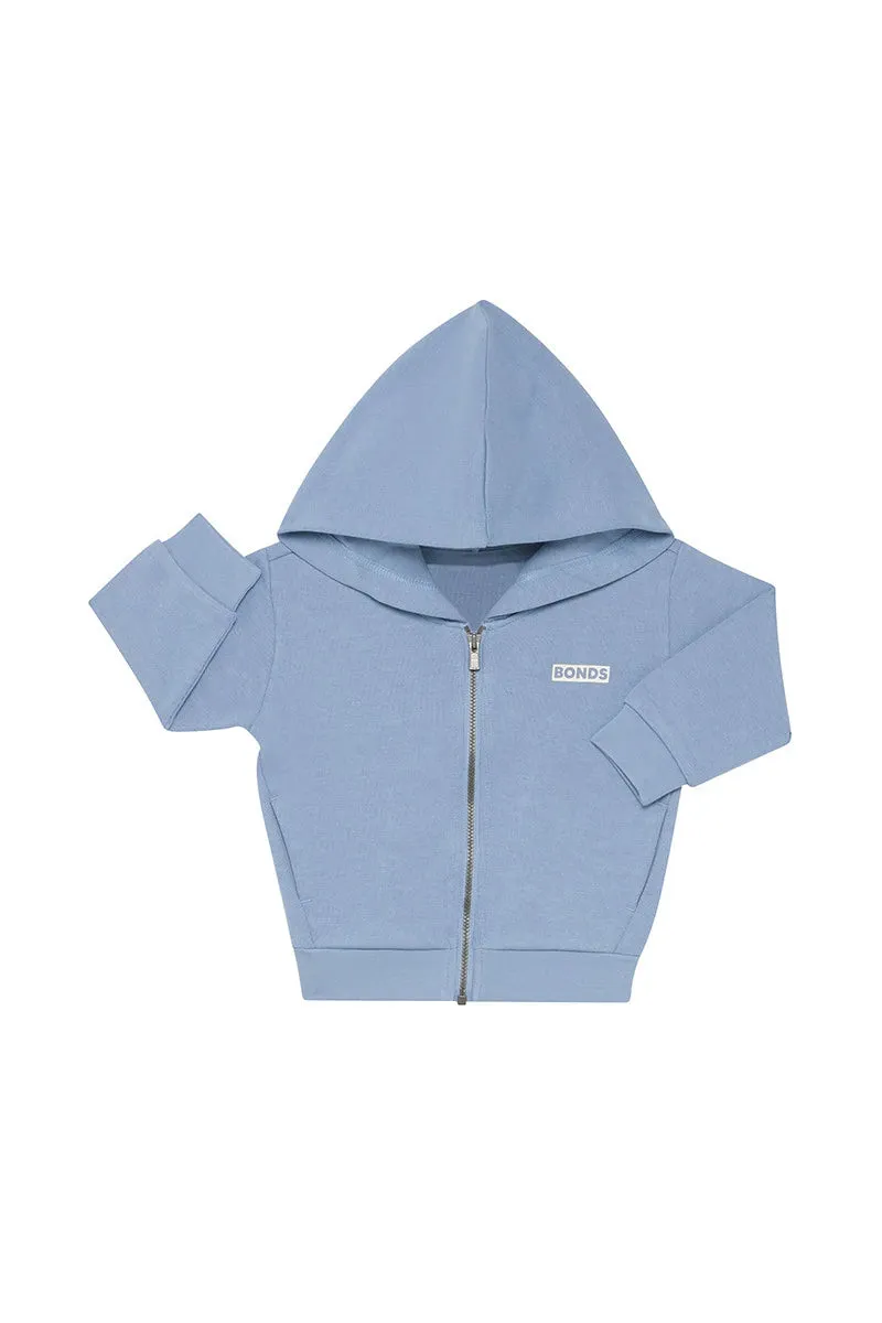 Bonds Tech Sweat Zip Through Hoodie - Mountain Blue