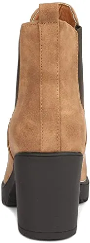 Botas de Tacón Alto para Mujer Camello 5 B(M) US