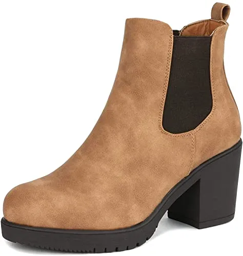 Botas de Tacón Alto para Mujer Camello 5 B(M) US