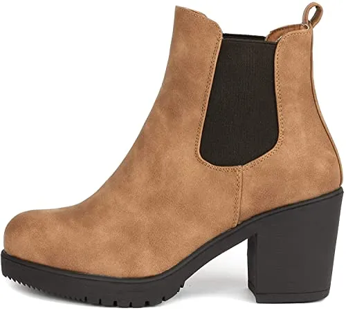 Botas de Tacón Alto para Mujer Camello 5 B(M) US