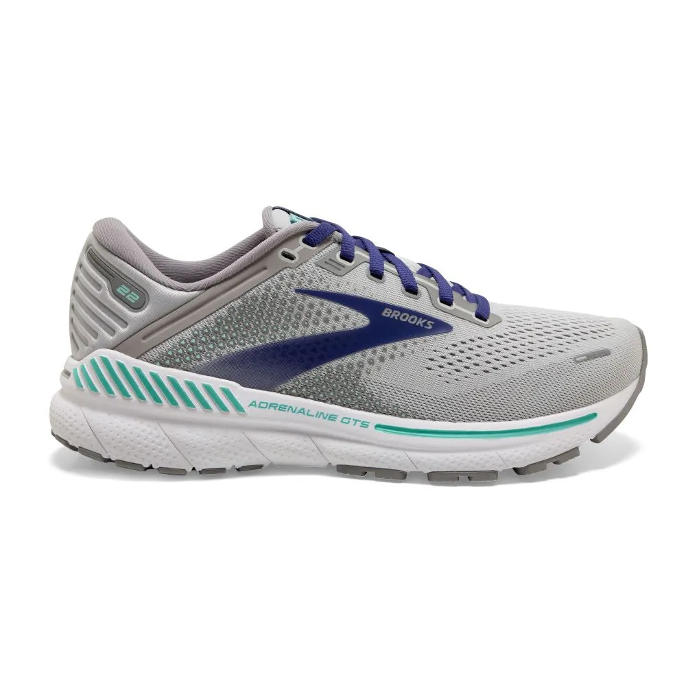 'Brooks' Women's Adrenaline GTS 22 - Alloy / Blue / Green