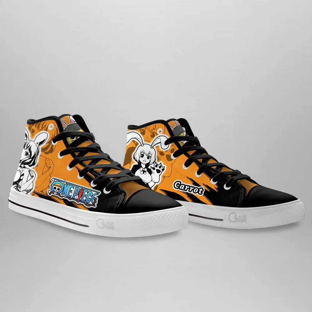 Carrot High Top Shoes OP Custom Anime Sneakers Mix Manga