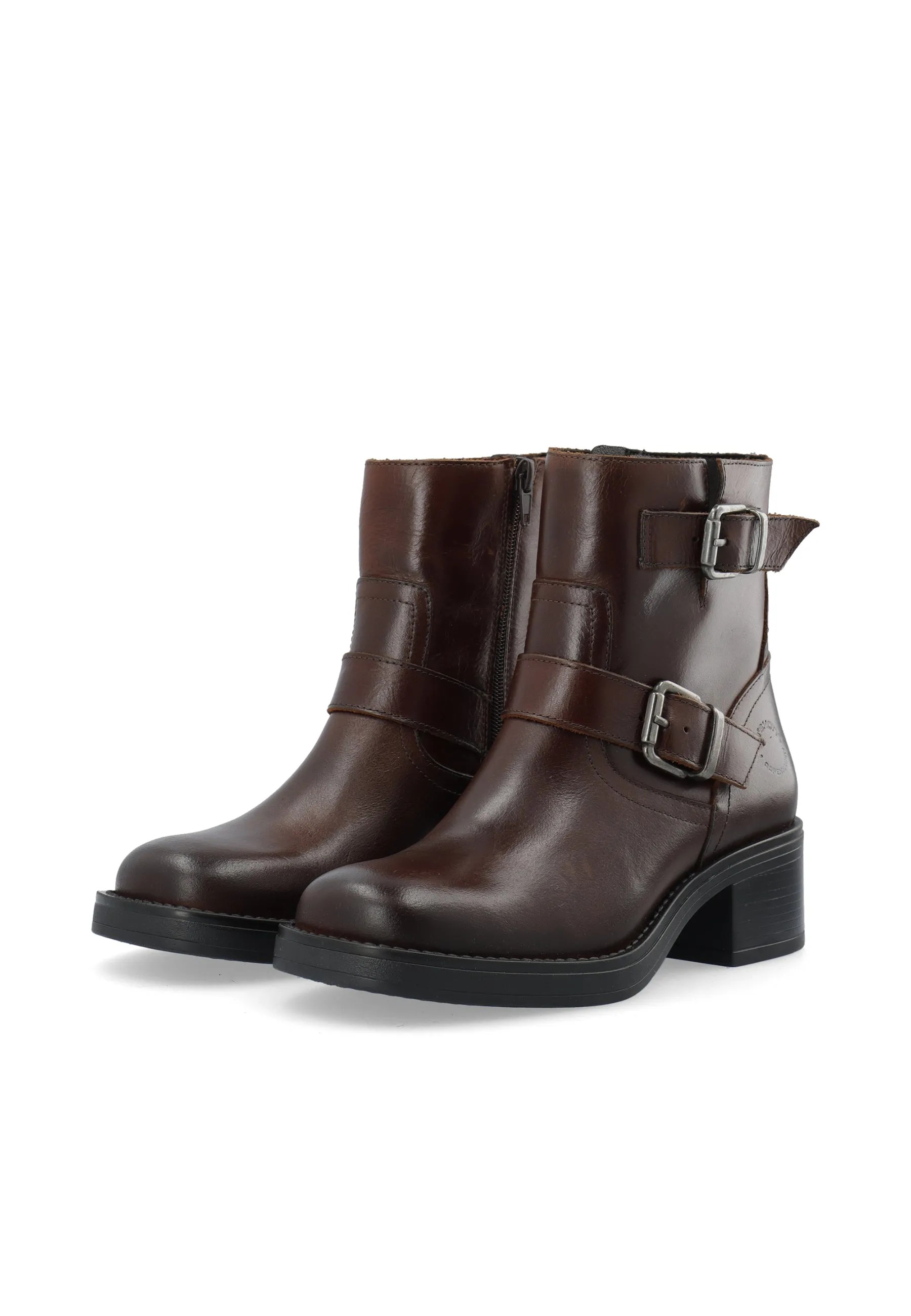 CASRIKKE Biker Boot W. Inside Zip Pull Up Leather