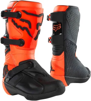 Comp FOX Youth Motocross Boots, Orange/Black