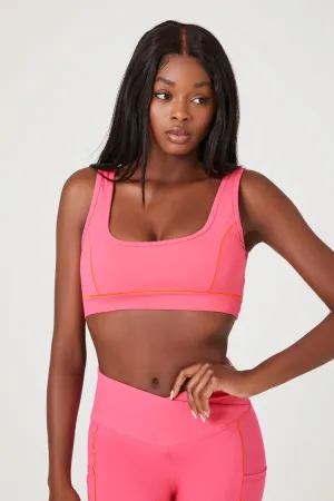 Contrast-Seam Sports Bra