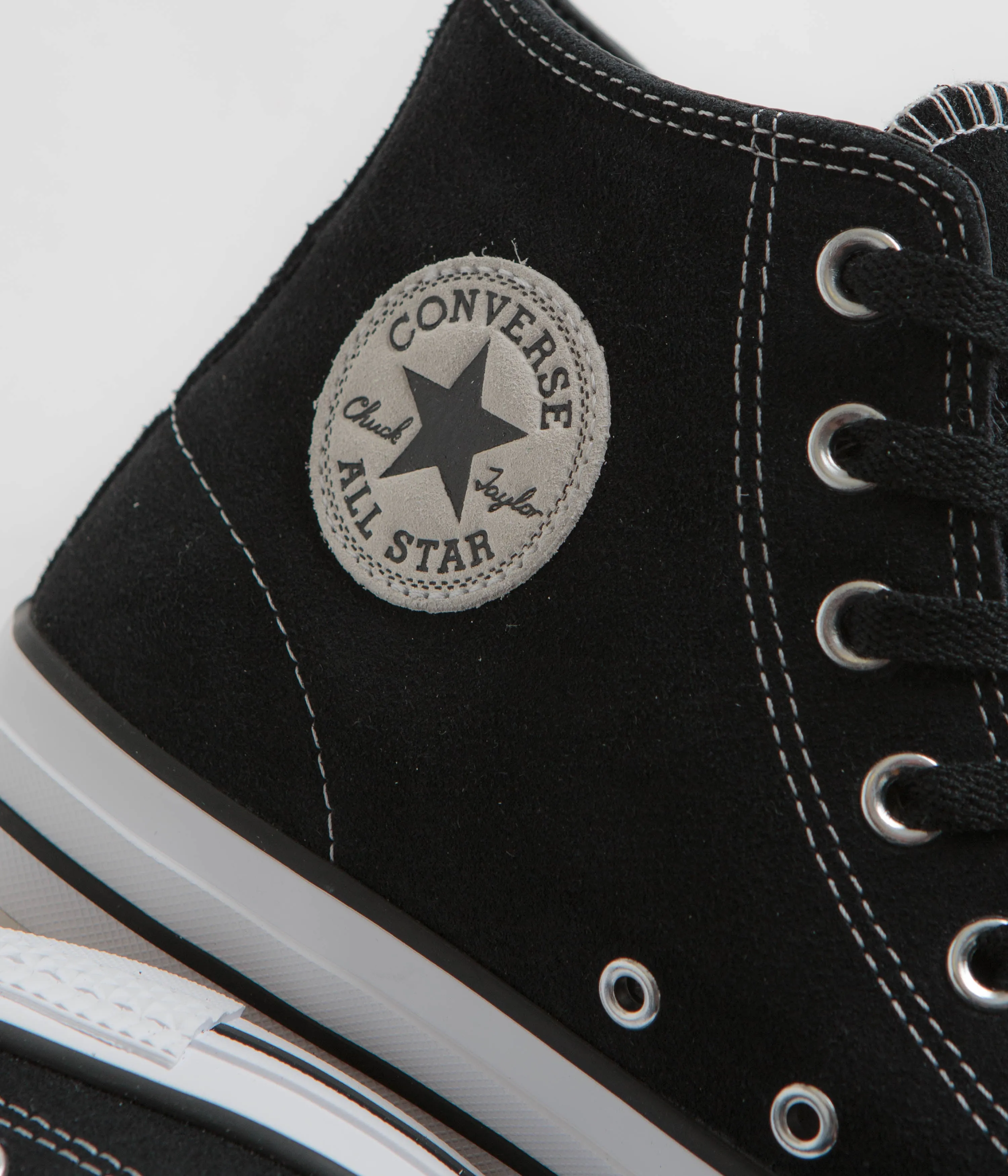 Converse Cons CTAS Pro Hi Shoes - Black / Black / White