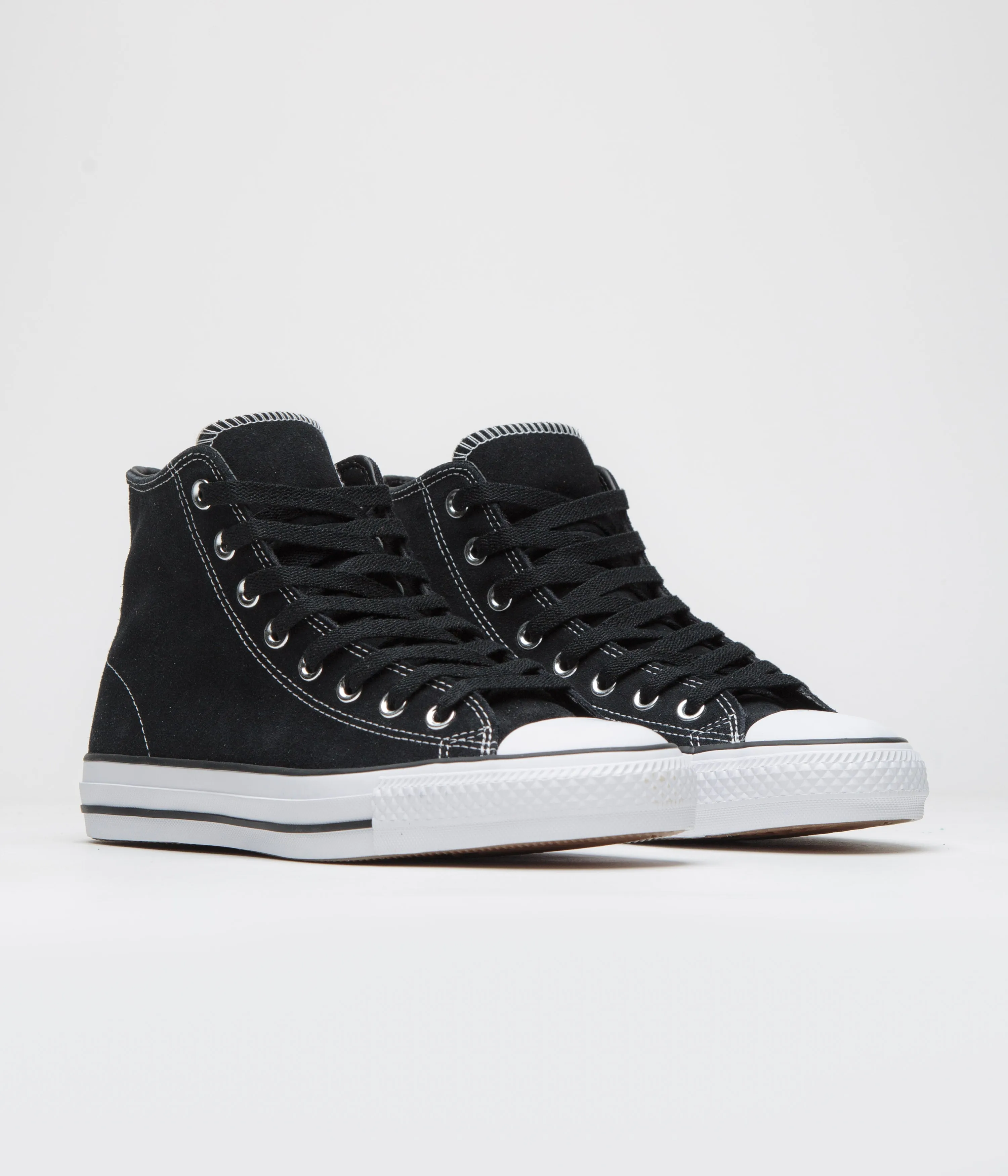 Converse Cons CTAS Pro Hi Shoes - Black / Black / White