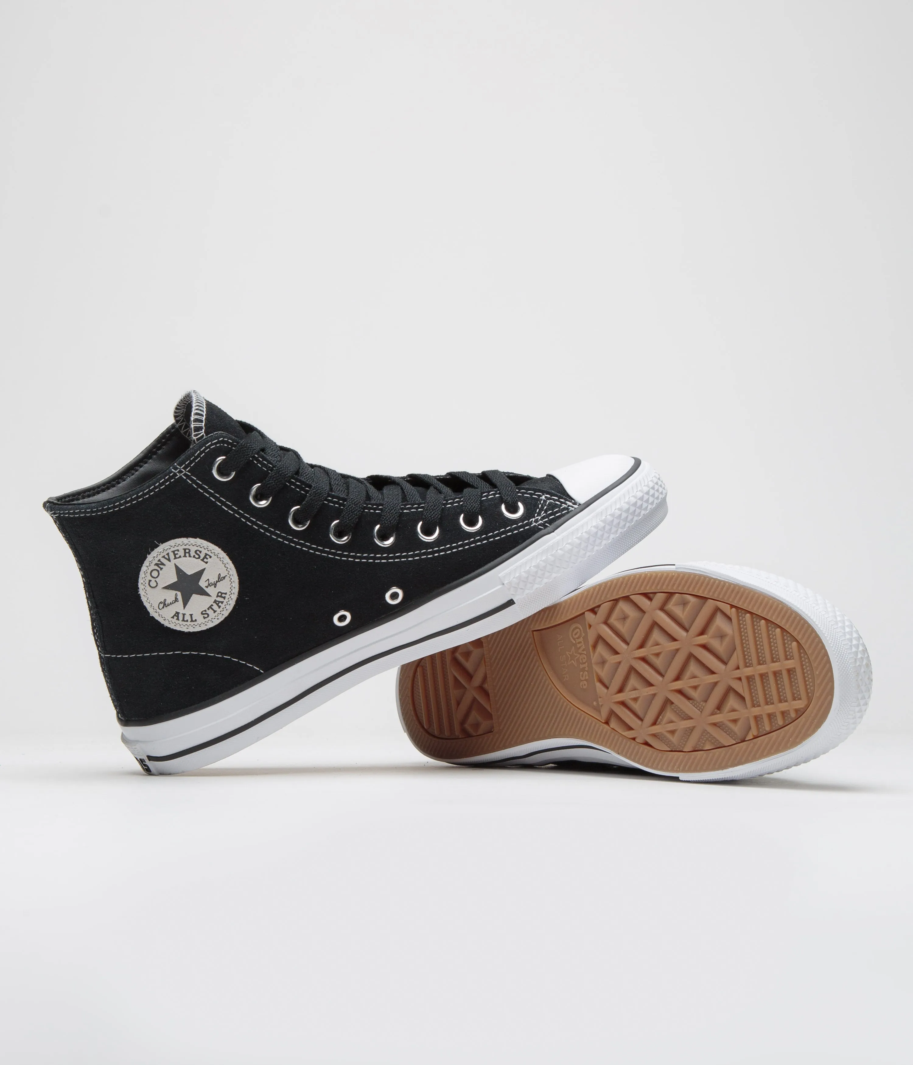 Converse Cons CTAS Pro Hi Shoes - Black / Black / White