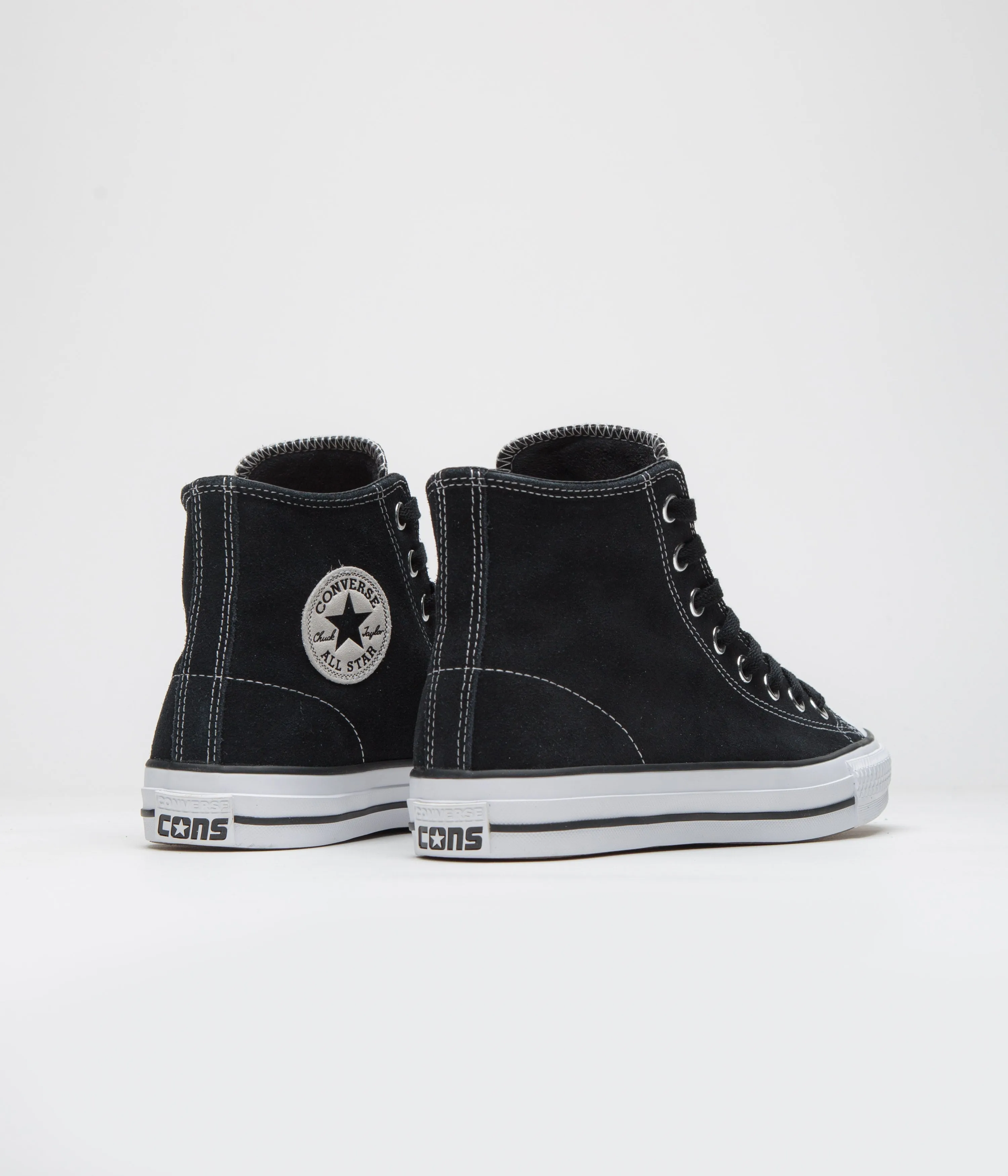 Converse Cons CTAS Pro Hi Shoes - Black / Black / White