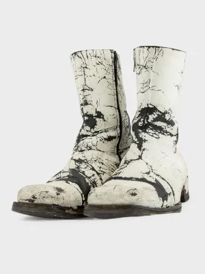 Cracked Painted Boots