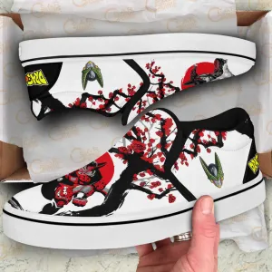 DBZ Cell Slip On Sneakers Custom Anime Dragon Ball Shoes