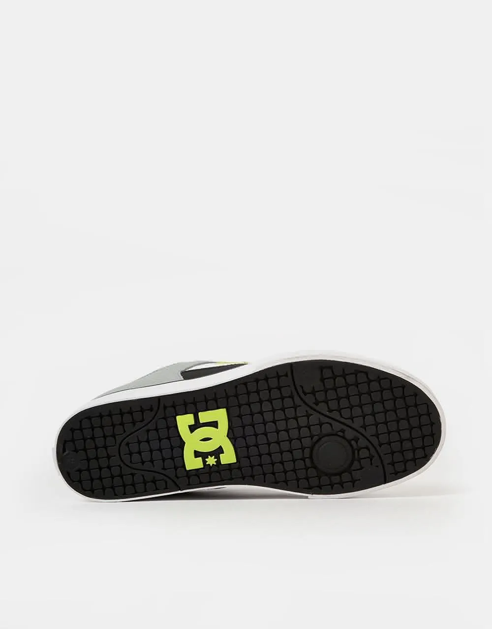 DC Pure Skate Shoes - White/Lime