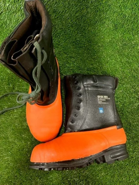 De-Branded Steel Toe Cap Logger Wellington Boots EU40 UK6.5 HKV2780