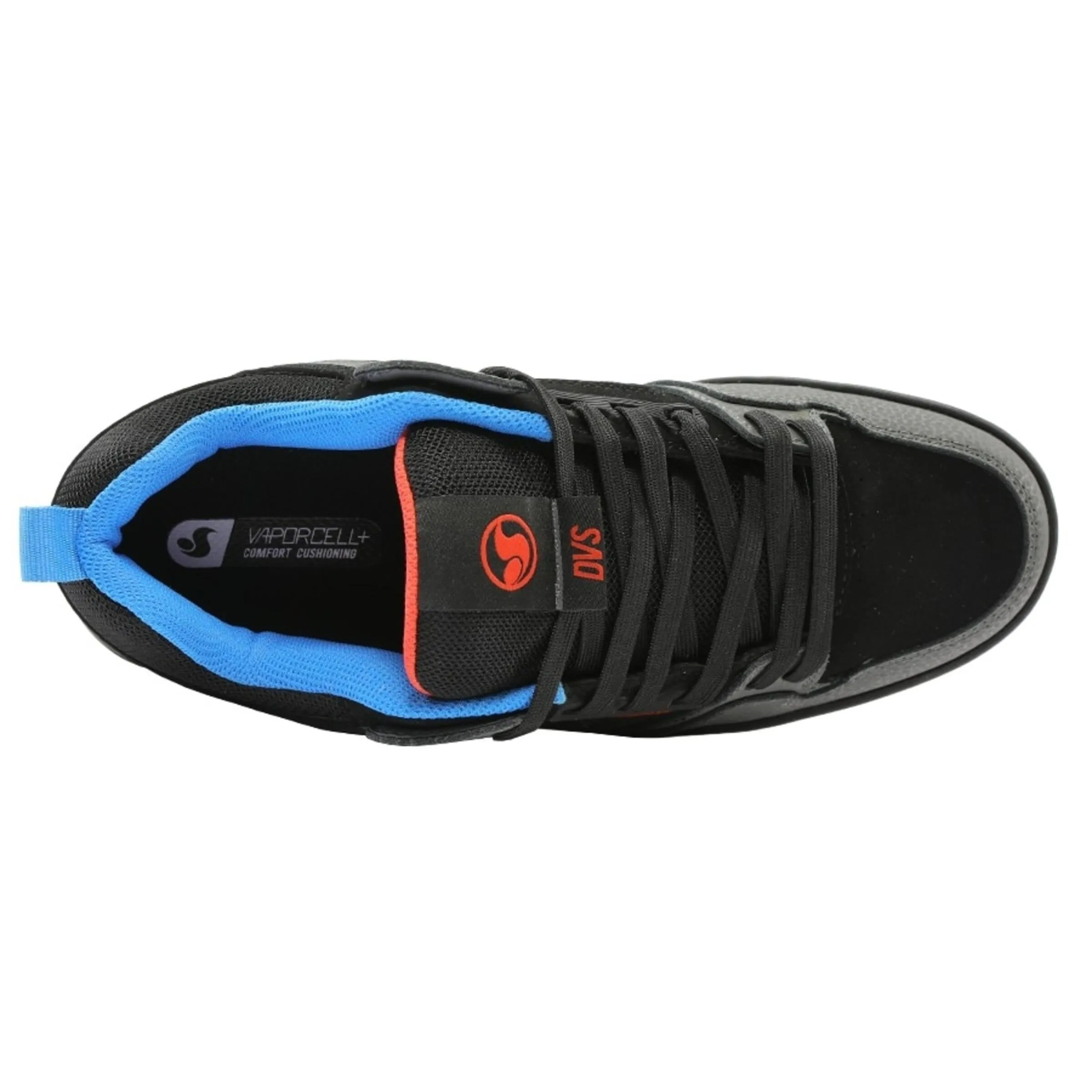 DVS Comanche 2.0  Charcoal Fiery Red Blue Nubuck