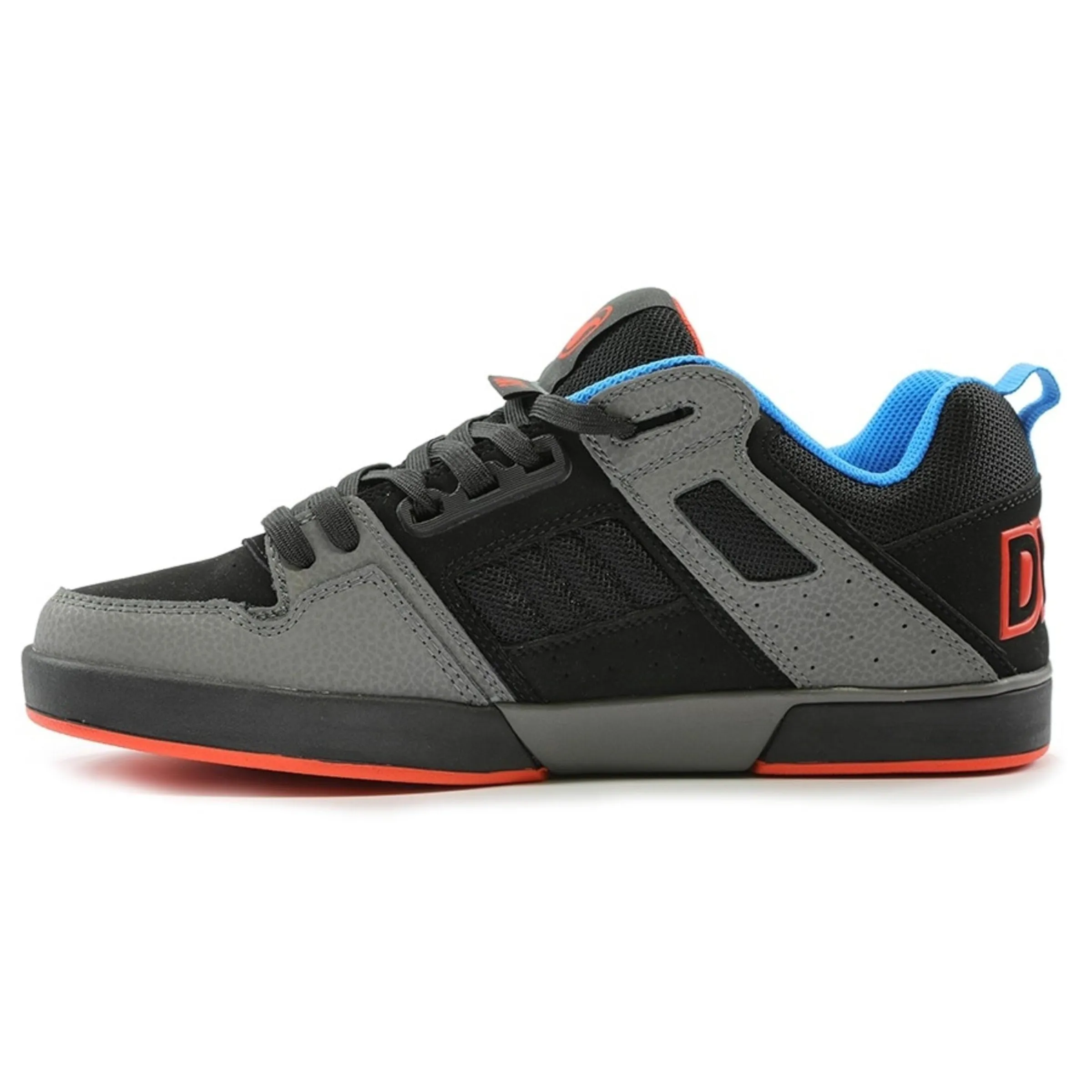 DVS Comanche 2.0  Charcoal Fiery Red Blue Nubuck