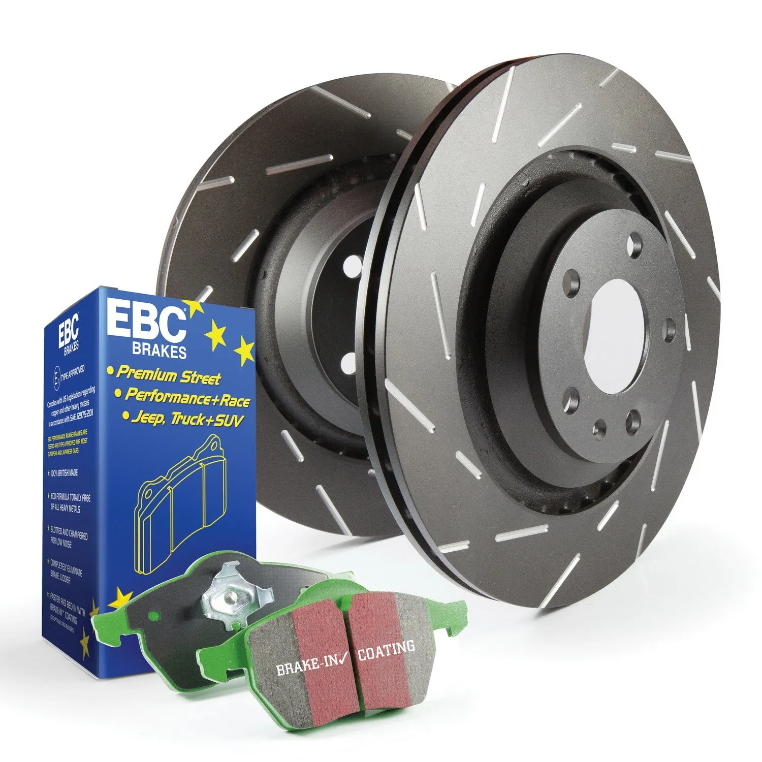 EBC Brakes S2KF1130 S2 Kits Greenstuff 2000 and USR Rotors