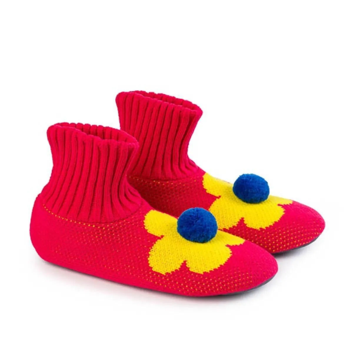 Flower Power Knit Sock Slippers: Ronald