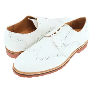 Haspel x T.B. Phelps Nubuck Wingtip - White