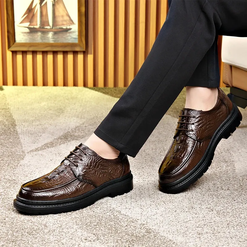 Hnzxzm Crocodile Shoes Men Wedding Dress Leather Shoes Men Italiano Oxford Shoes Men Business Suit Office 2024