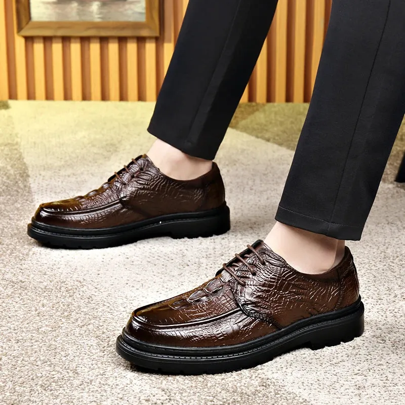 Hnzxzm Crocodile Shoes Men Wedding Dress Leather Shoes Men Italiano Oxford Shoes Men Business Suit Office 2024