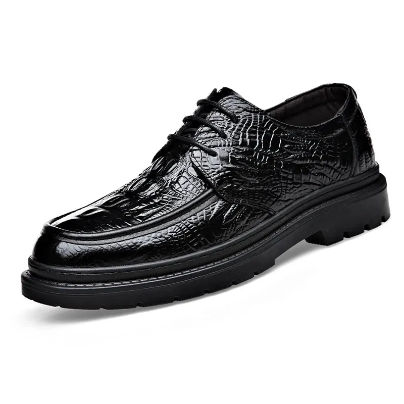 Hnzxzm Crocodile Shoes Men Wedding Dress Leather Shoes Men Italiano Oxford Shoes Men Business Suit Office 2024