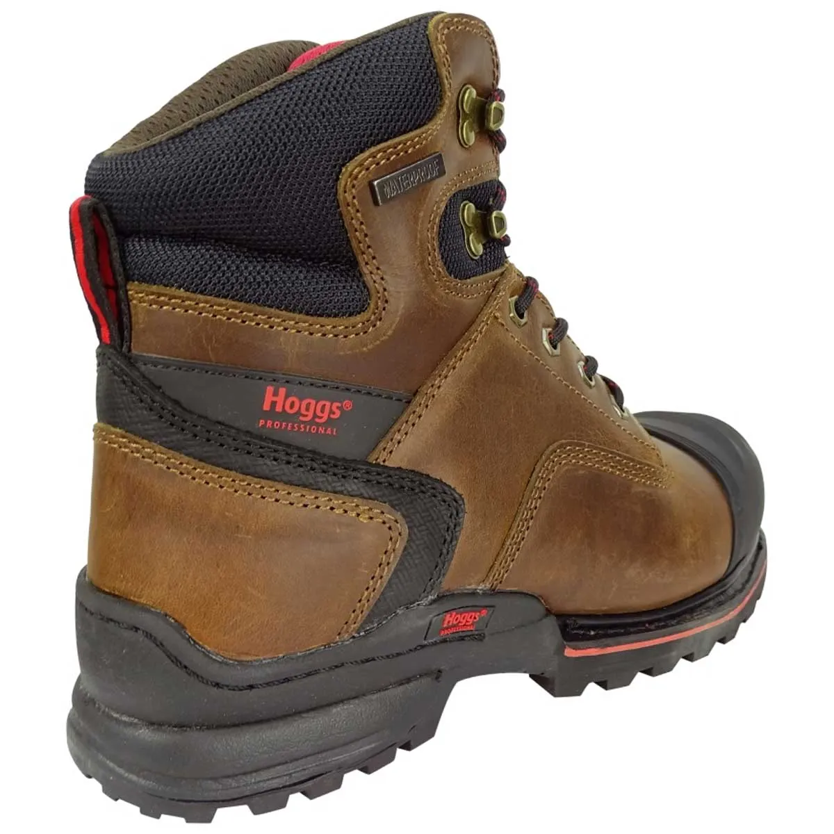 HOGGS OF FIFE Artemis Safety Lace-up Boots - Mens - Crazy Horse Brown