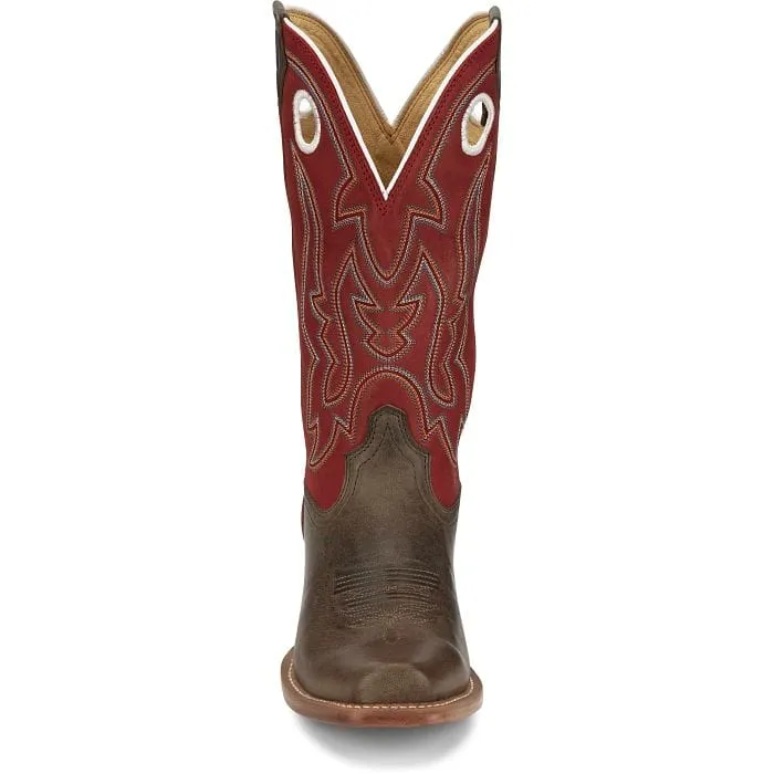 Justin Men's Ante Up Red Goat Western Boots FN7245