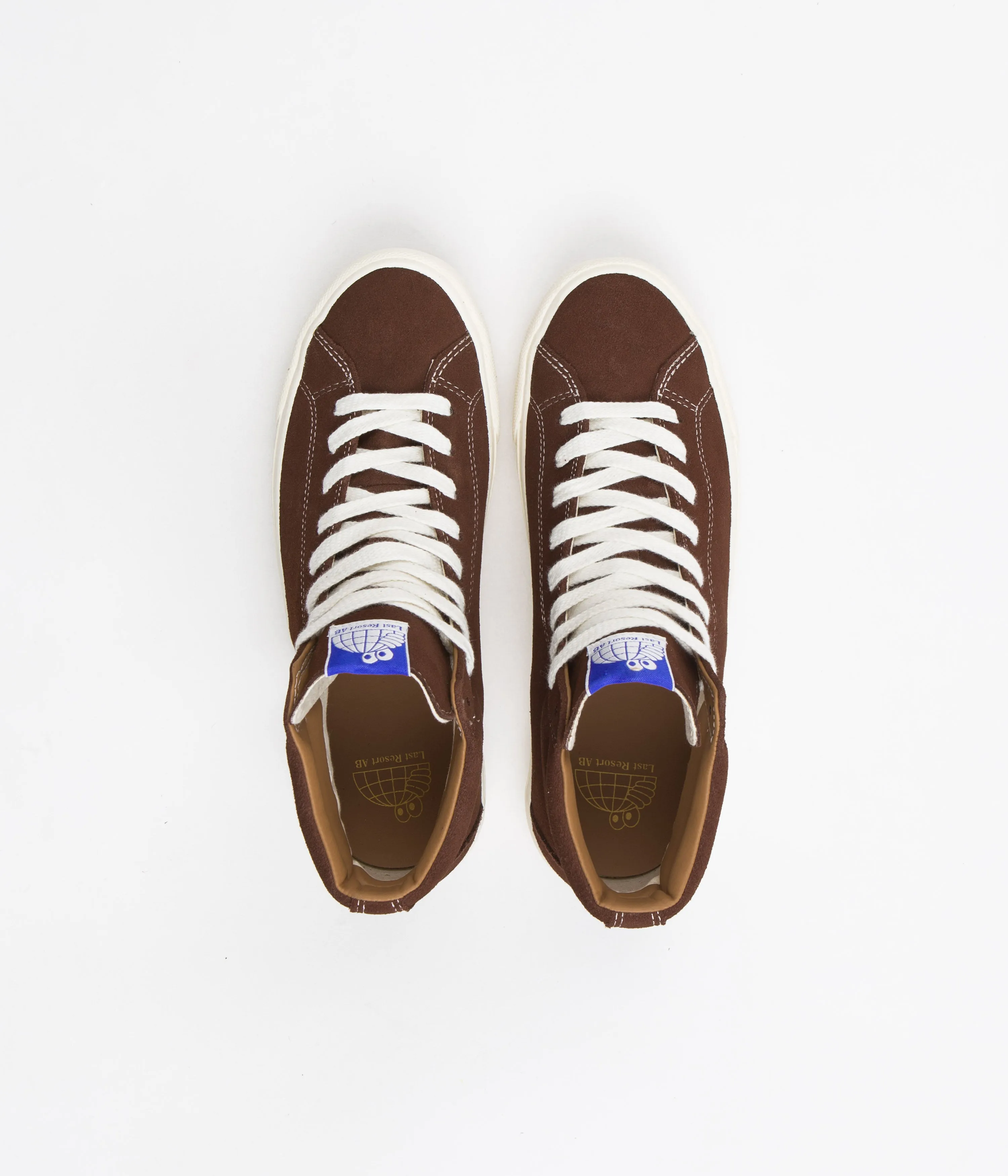 Last Resort AB VM003 Suede Hi Shoes - Choc Brown / White