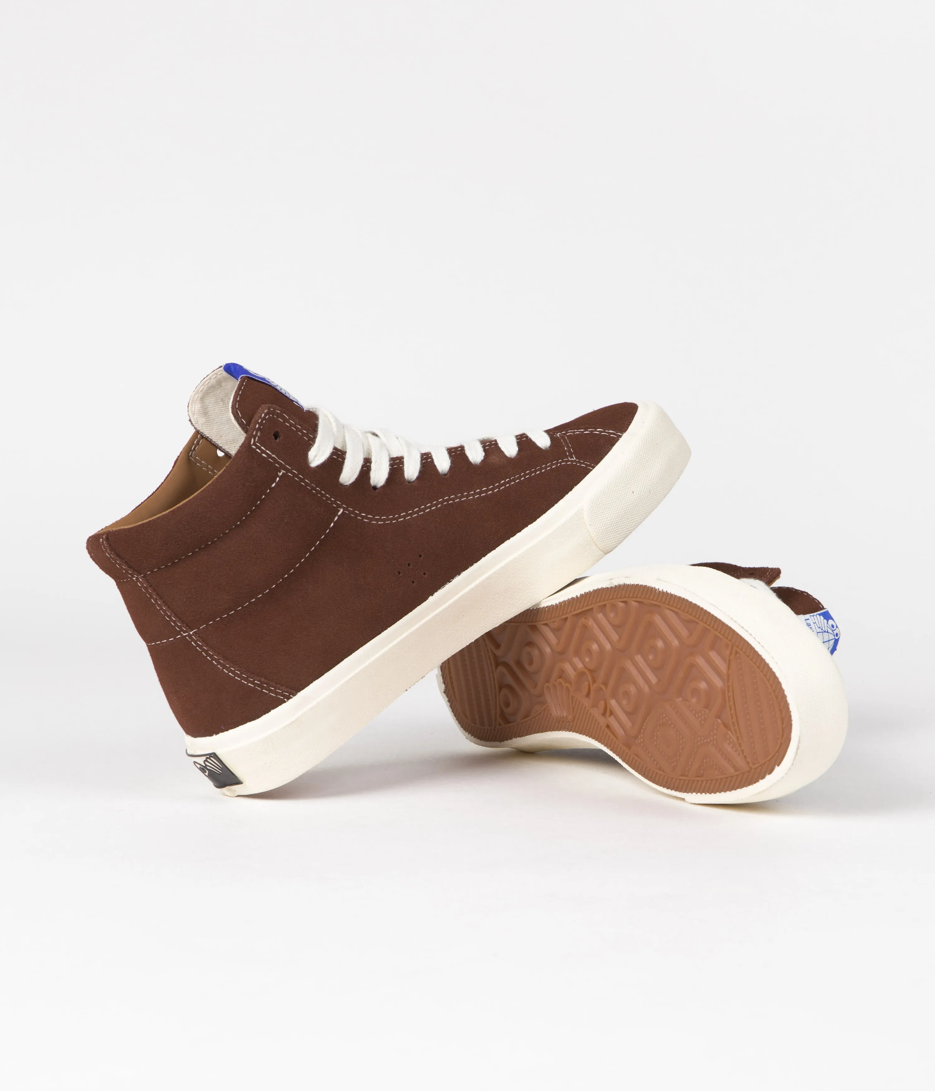 Last Resort AB VM003 Suede Hi Shoes - Choc Brown / White