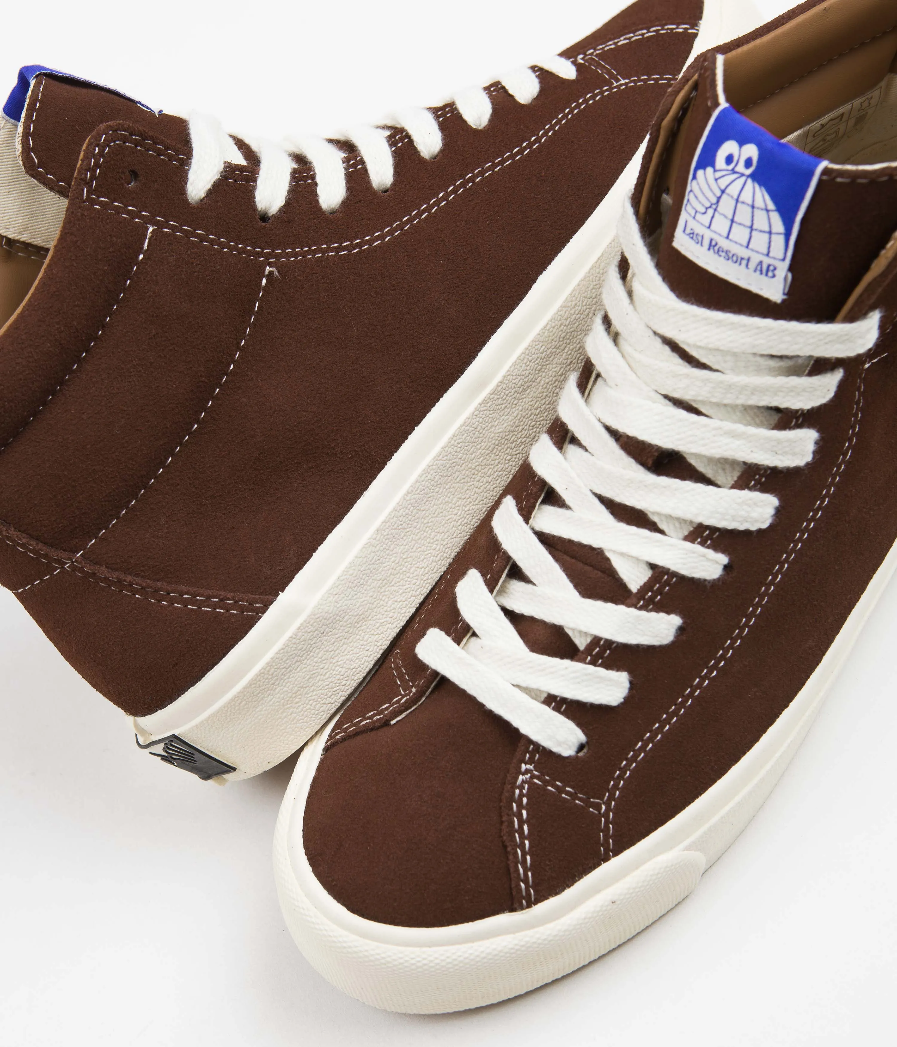 Last Resort AB VM003 Suede Hi Shoes - Choc Brown / White