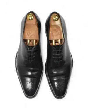 LodinG -  Black Whole-Cut Leather Oxfords UK 8/EU 42