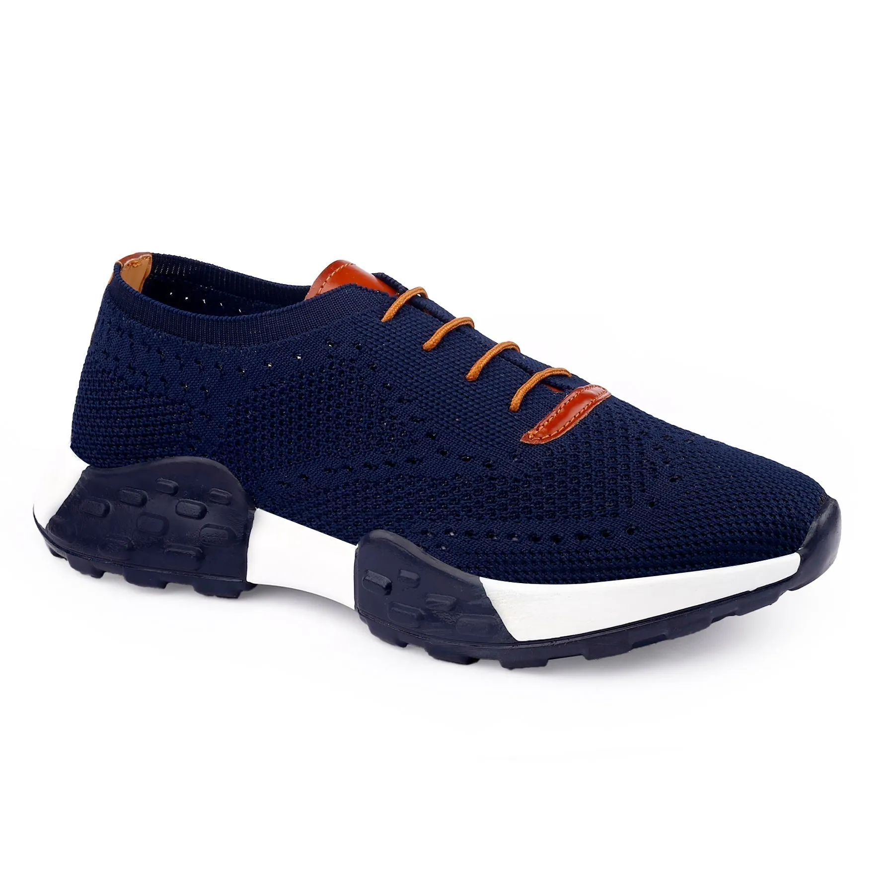 Men's Latest Knitted Casual Sports Lace-Up Shoes