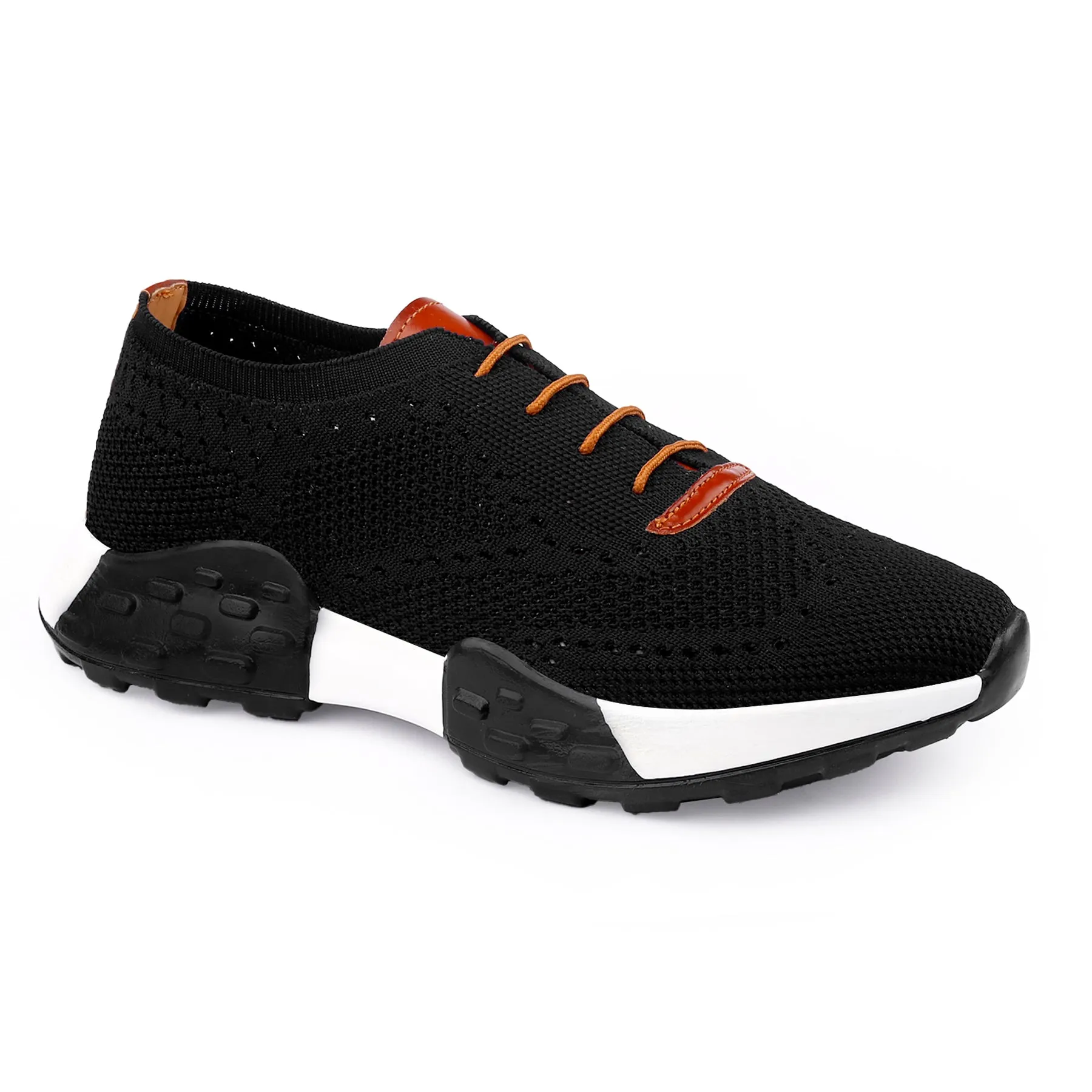 Men's Latest Knitted Casual Sports Lace-Up Shoes