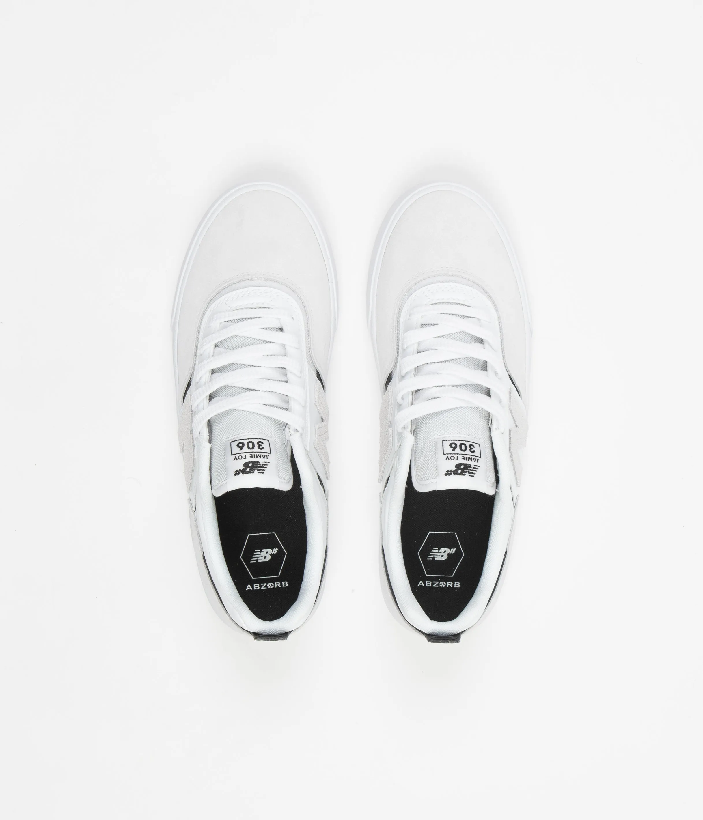 New Balance Numeric 306 Jamie Foy Shoes - White / White / Black