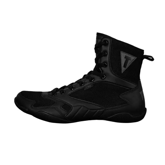 New Title Charged Boxing Shoes Adult Size 8 - All Black