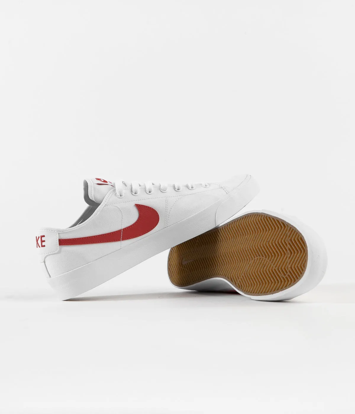 Nike SB Blazer Court Shoes - White / University Red - White - Black