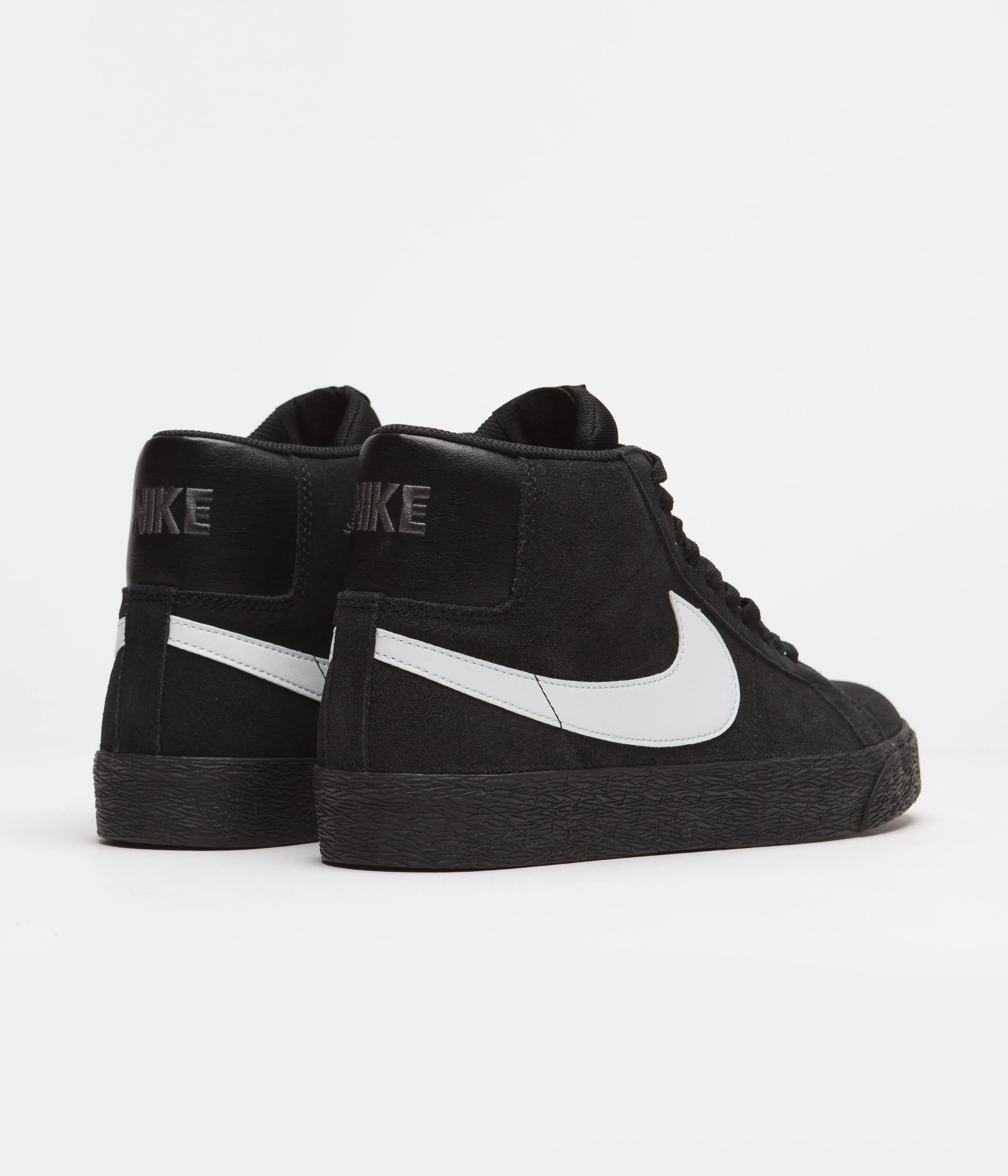 Nike SB Blazer Mid Shoes - Black / White - Black - Black