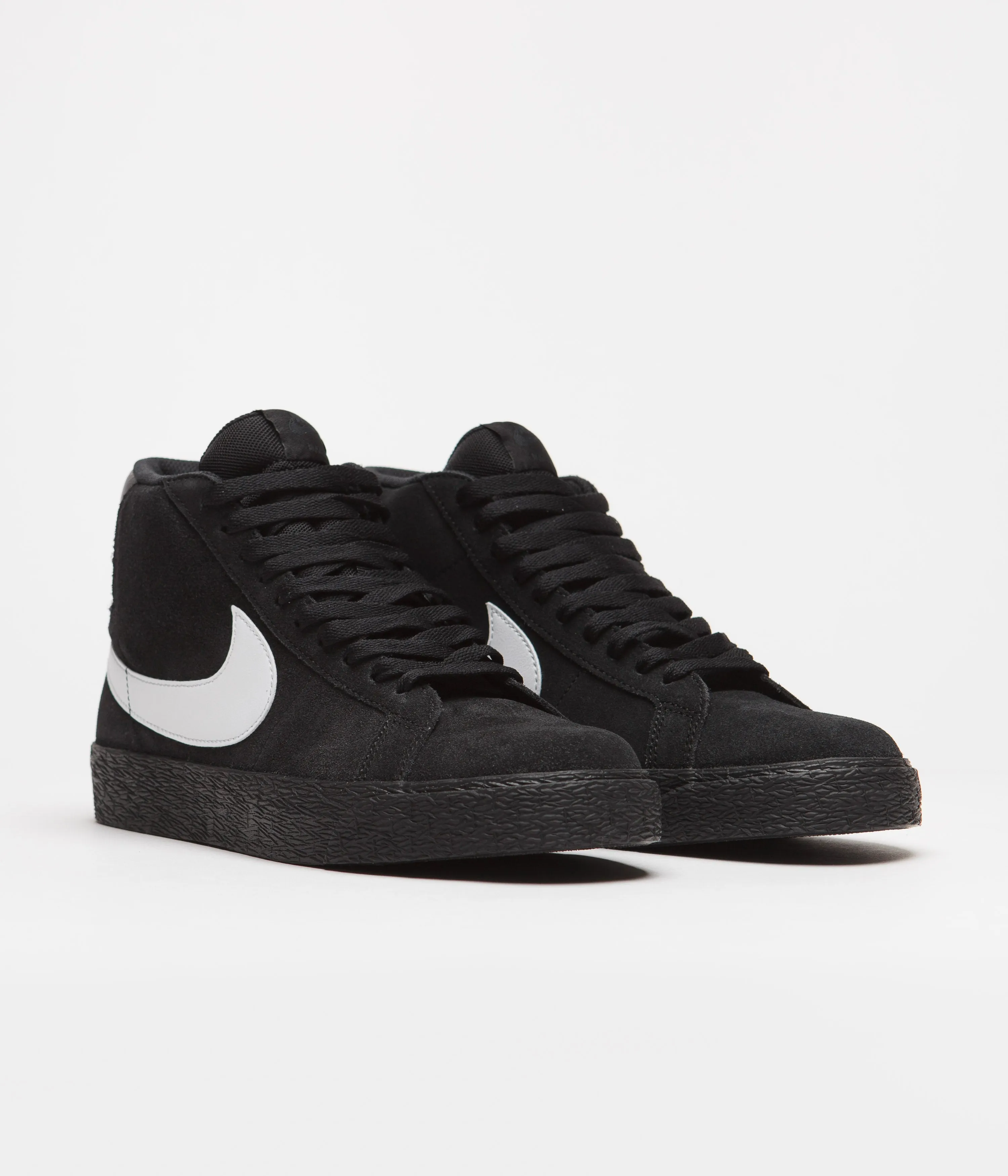 Nike SB Blazer Mid Shoes - Black / White - Black - Black