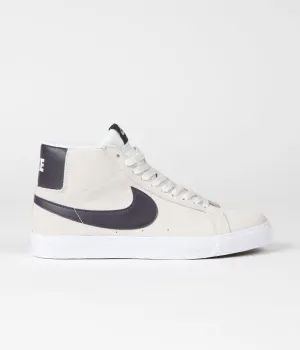 Nike SB Blazer Mid Shoes - Phantom / Cave Purple - Phantom - White