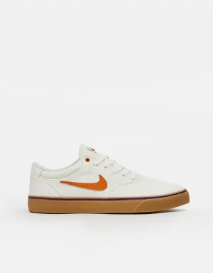 Nike SB Chron 2 Canvas Skate Shoes - Summit White/Monarch-Summit White-Gum Lt Brown-Field Purple