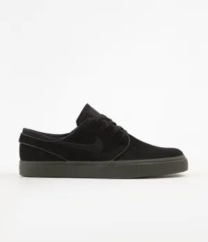 Nike SB Stefan Janoski Shoes - Black / Black - Sequoia